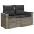 Set de canapele pentru grădină cu pernă cu depozitare 9 pcs Gri GartenMobel Dekor