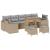 Set de canapele pentru grădină 10 pcs Beige și gri deschis GartenMobel Dekor