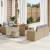 Set de canapele pentru grădină 8 pcs Beige și gri deschis GartenMobel Dekor