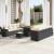 Set de canapele pentru grădină 11 pcs Negru și Crem poliratan GartenMobel Dekor