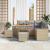Set de canapele pentru grădină 8 pcs Beige și gri deschis GartenMobel Dekor