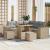 Set de canapele pentru grădină 8 pcs Beige și gri deschis GartenMobel Dekor