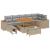 Set de canapele pentru grădină 9 pcs Beige și gri deschis GartenMobel Dekor