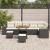 Set de canapele pentru grădină 9 pcs Negru și Crem poliratan GartenMobel Dekor