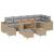 Set de canapele pentru grădină 10 pcs Beige și gri deschis GartenMobel Dekor