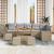 Set de canapele pentru grădină 10 pcs Beige și gri deschis GartenMobel Dekor