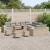 Set de canapele pentru grădină 14 pcs Beige și gri deschis GartenMobel Dekor