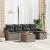 Set de canapele pentru grădină cu pernă 6 pcs Gri poliratan GartenMobel Dekor