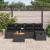 Set de canapele pentru grădină cu pernă 6 pcs Negru poliratan GartenMobel Dekor