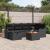 Set de canapele pentru grădină cu pernă 7 pcs Negru poliratan GartenMobel Dekor