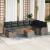 Set de canapele pentru grădină cu pernă 9 pcs Gri poliratan GartenMobel Dekor