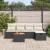 Set de canapele pentru grădină cu pernă 6 pcs Negru poliratan GartenMobel Dekor
