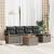 Set de canapele pentru grădină cu pernă 6 pcs Gri poliratan GartenMobel Dekor
