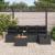 Set de canapele pentru grădină cu pernă 6 pcs Negru poliratan GartenMobel Dekor