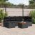 Set de canapele pentru grădină cu pernă 7 pcs Negru poliratan GartenMobel Dekor