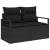 Set de canapele pentru grădină cu pernă 7 pcs Negru poliratan GartenMobel Dekor