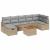 Set de canapele pentru grădină cu pernă 8 pcs Bej poliratan GartenMobel Dekor