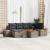 Set de canapele pentru grădină cu pernă 7 pcs Gri poliratan GartenMobel Dekor