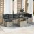 Set de canapele pentru grădină 8 pcs Gri deschis Rattan poli GartenMobel Dekor