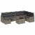 Set de canapele pentru grădină cu pernă 9 pcs Gri Rattan poli GartenMobel Dekor