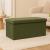 Taburet pliabil Atmosphera Lilou cu spatiu depozitare 80L, 76x38x38 cm, verde khaki