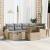 Set de canapele pentru grădină cu pernă 7 pcs Bej Rattan poli GartenMobel Dekor