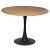 Masa rotunda Atmosphera Elias, 102x74 cm, MDF si metal, negru si stejar
