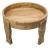 Masuta cafea rotunda Atmosphera Gypsy din lemn masiv de manguier, 51x34 cm, maro