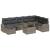 Set de canapele pentru grădină cu pernă 9 pcs Gri Rattan poli GartenMobel Dekor
