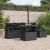 Set de canapele pentru grădină cu pernă 6 pcs Negru Rattan poli GartenMobel Dekor