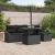 Set de canapele pentru grădină cu pernă 6 pcs Negru Rattan poli GartenMobel Dekor