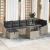 Set de canapele pentru grădină 8 pcs Gri deschis Rattan poli GartenMobel Dekor