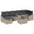 Set de canapele pentru grădină 8 pcs Gri deschis Rattan poli GartenMobel Dekor