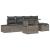 Set de canapele pentru grădină cu pernă 6 pcs Rattan poli GartenMobel Dekor