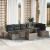Set de canapele pentru grădină cu pernă 8 pcs Gri Rattan poli GartenMobel Dekor