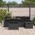 Set de canapele pentru grădină cu pernă 6 pcs Negru poliratan GartenMobel Dekor