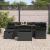 Set de canapele pentru grădină cu pernă 7 pcs Negru poliratan GartenMobel Dekor