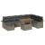Set de canapele pentru grădină cu pernă 9 pcs Gri poliratan GartenMobel Dekor