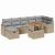 Set de canapele pentru grădină cu pernă 8 pcs Bej poliratan GartenMobel Dekor
