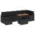 Set de canapele pentru grădină cu pernă 8 pcs Negru poliratan GartenMobel Dekor