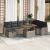 Set de canapele pentru grădină cu pernă 9 pcs Gri poliratan GartenMobel Dekor
