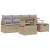 Set de canapele pentru grădină cu pernă 6 pcs Bej poliratan GartenMobel Dekor