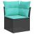 Set de canapele pentru grădină cu pernă 8 pcs Negru poliratan GartenMobel Dekor