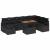 Set de canapele pentru grădină cu pernă 9 pcs Negru poliratan GartenMobel Dekor