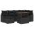 Set de canapele pentru grădină cu pernă 7 pcs Negru poliratan GartenMobel Dekor
