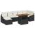Set de canapele pentru grădină cu pernă 8 pcs Negru poliratan GartenMobel Dekor