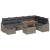 Set de canapele pentru grădină cu pernă 9 pcs Gri poliratan GartenMobel Dekor