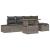 Set de canapele pentru grădină cu pernă 6 pcs Gri poliratan GartenMobel Dekor