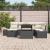 Set de canapele pentru grădină cu pernă 7 pcs Negru poliratan GartenMobel Dekor