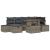 Set de canapele pentru grădină cu pernă 7 pcs Gri poliratan GartenMobel Dekor